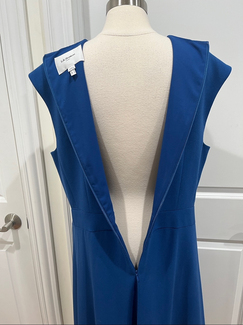 L.K. Bennet Aylin Midi Dress in Hockney Blue Size 16 - Picture 7 of 15